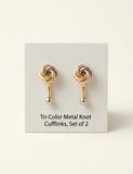 Cartier Trinity classic gold cufflinks in tri-colour (British brand)