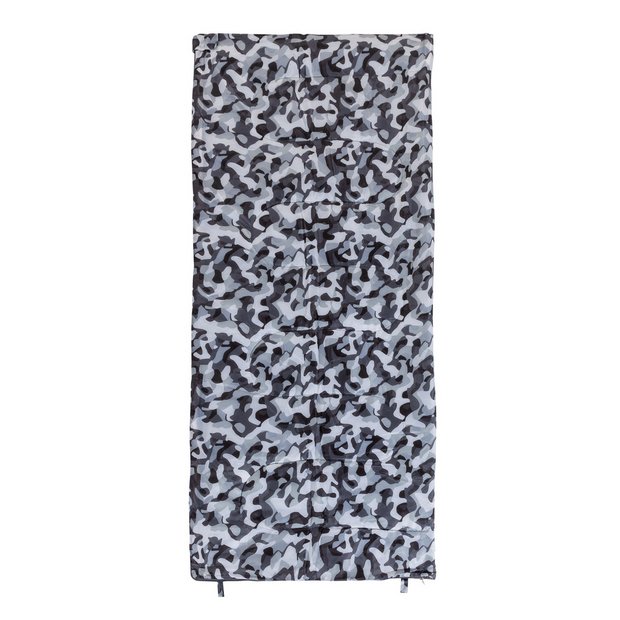 Pro Action sleeping bag in Grey Camo size L180, imported from the UK