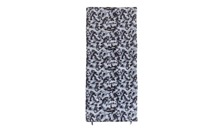 Pro Action sleeping bag in Grey Camo size L180, imported from the UK