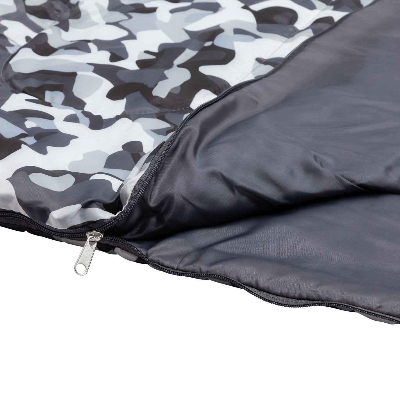 Pro Action sleeping bag in Grey Camo size L180, imported from the UK