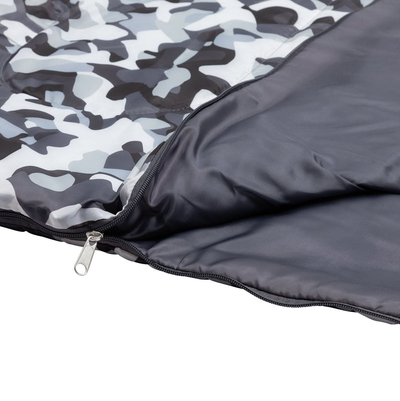 Pro Action sleeping bag in Grey Camo size L180, imported from the UK