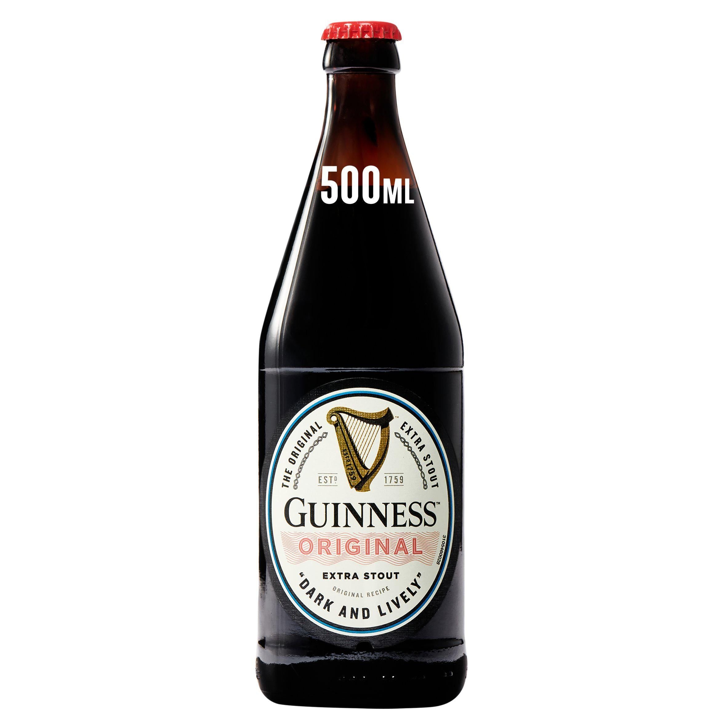 Guinness Original Stout 500ml Ale & stout Sainsburys   