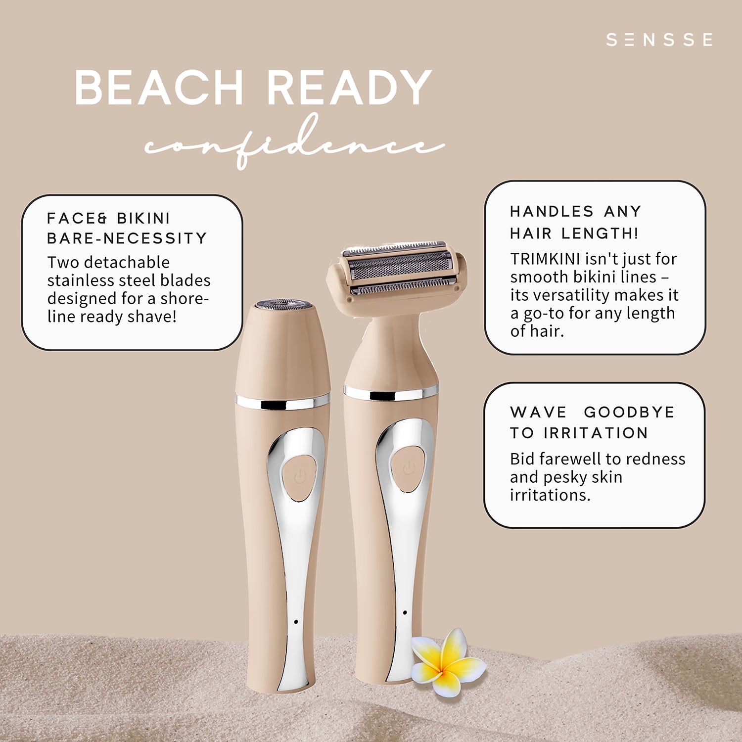 Sensse Trimkini shaver and trimmer British brand