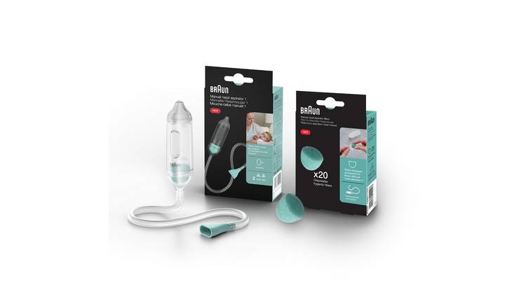 Braun manual nasal aspirator special pack with filters, UK version