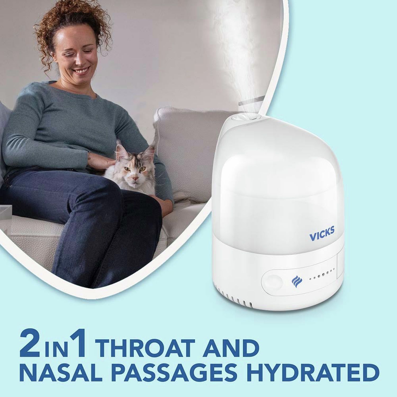 Vicks Ultrasonic Humidifier 0.7L (British brand)