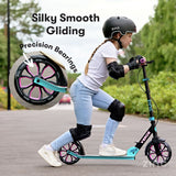 Zinc Verge Pro foldable big wheel scooter pink and blue - British product