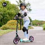 Zinc Verge Pro foldable big wheel scooter pink and blue - British product