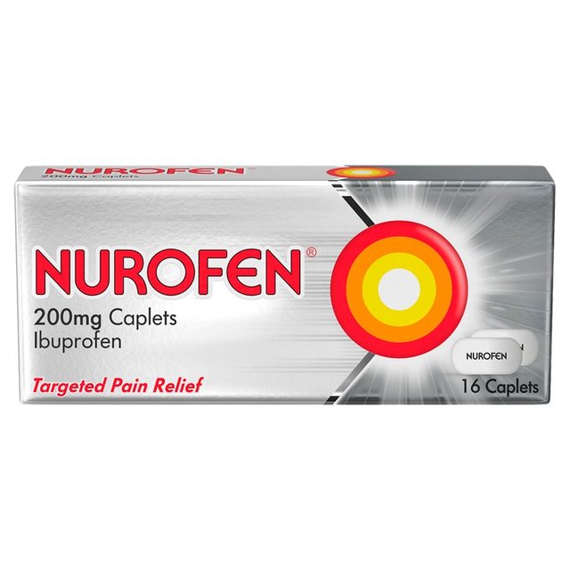 Nurofen Targeted Pain Relief Ibuprofen 200mg Caplets   16 per pack GOODS M&S   