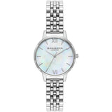 Olivia Burton watch mother-of-pearl dial 30mm silver bracelet, UK version