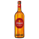 Estrella Damm Lager Spanish Beer Bottle 660ml All beer Sainsburys   