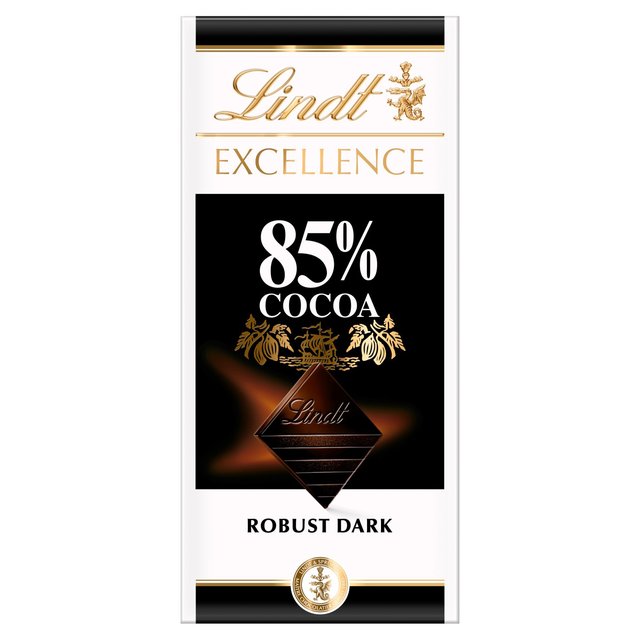 Lindt Excellence 85% Cocoa Dark Chocolate Bar   100g GOODS M&S   