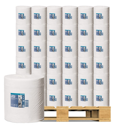 Costco UK Tork Tørkepapir Plus Sentermating Hvitt multifunksjonelt papirrull 6 x 157.5m palltilbud - Kjøp online hos McGrocer