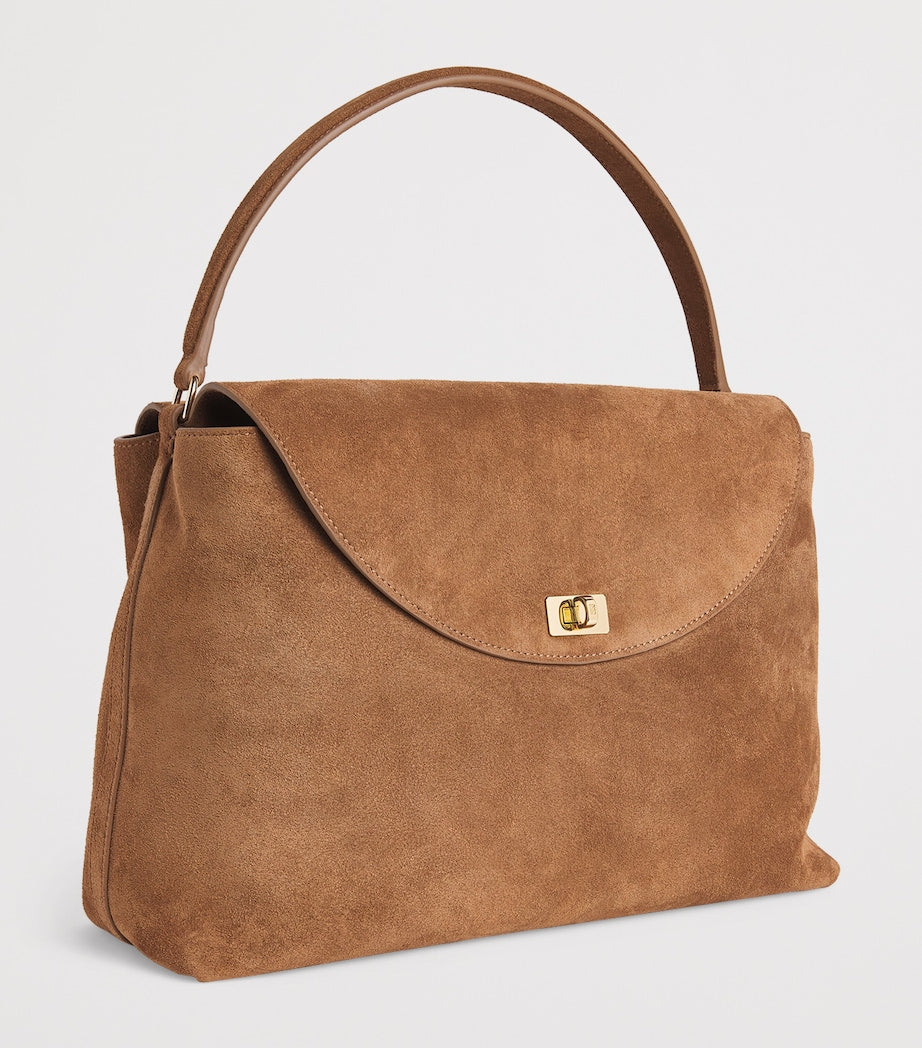 Sandro Paris suede top-handle bag 21x32x11cm (British brand)