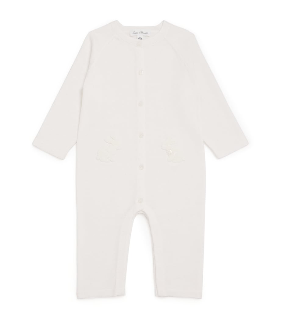 Tartine et Chocolat cotton rabbit jacquard baby playsuit 1-24 months (British brand)