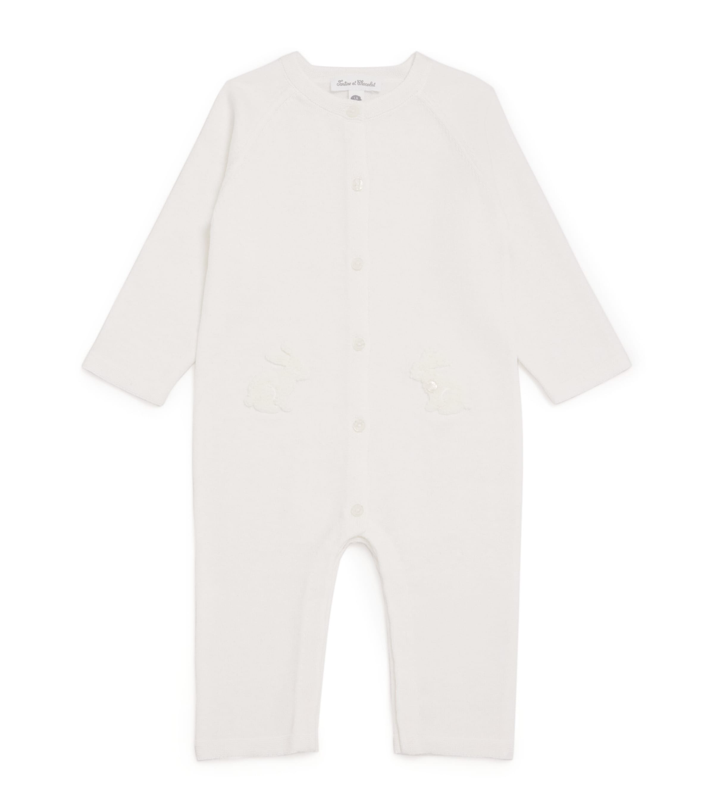 Tartine et Chocolat cotton rabbit jacquard baby playsuit 1-24 months (British brand)