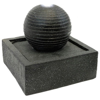 Argos Gardenwize Solar Square Water Feature Black Ball 36.5cm- Buy online at McGrocer