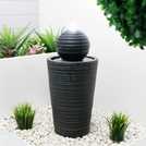 Gardenwize Solar Plinth and Ball water feature 4.9kg, UK version