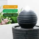 Gardenwize Solar Plinth and Ball water feature 4.9kg, UK version