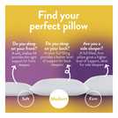 Slumberdown Continental Square Medium pillow 65x65cm (British brand)