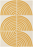 Habitat Global Swirl Yellow Cotton Flatweave Rug 120x170cm, UK version