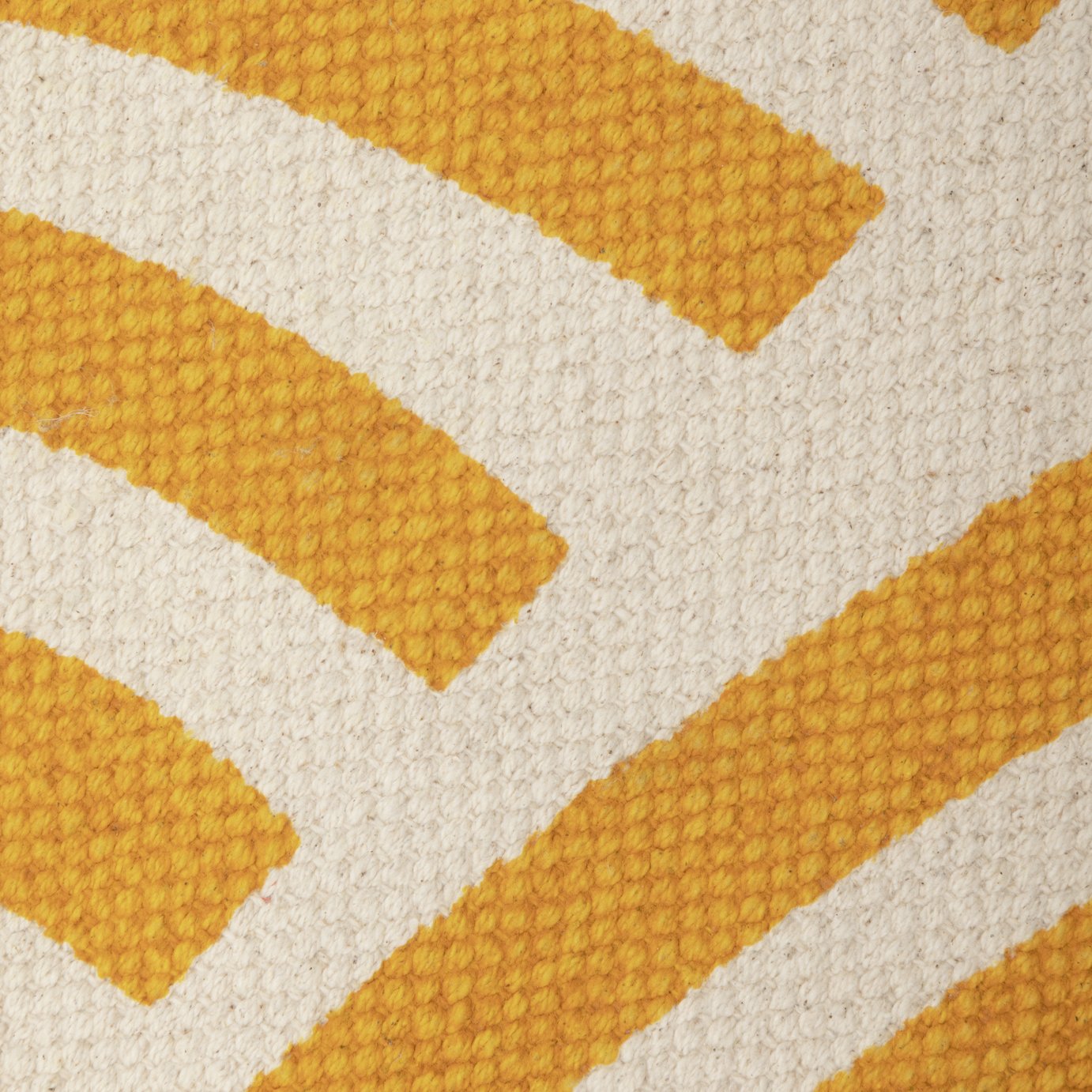Habitat Global Swirl Yellow Cotton Flatweave Rug 120x170cm, UK version