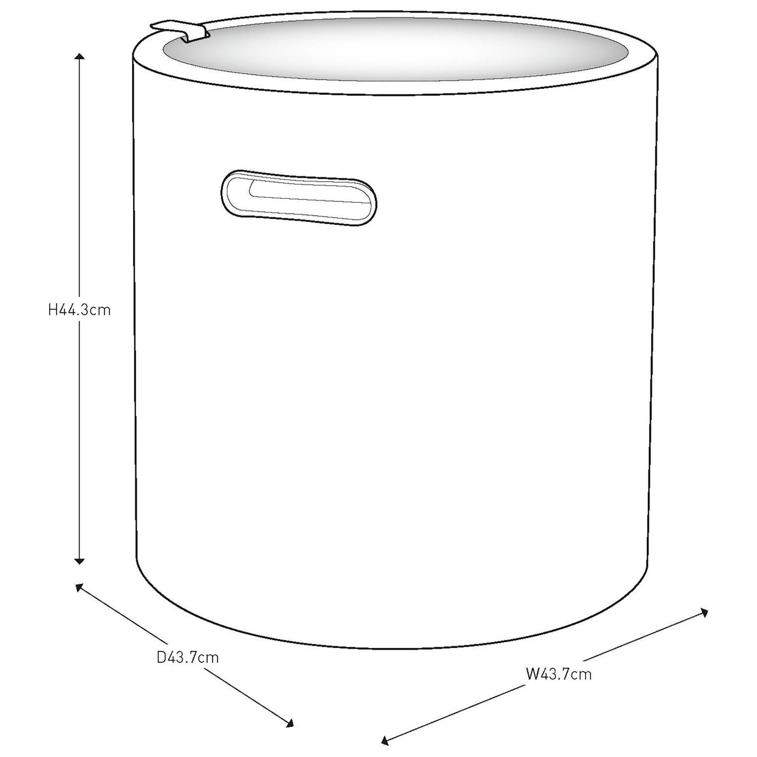 Keter cool stool dark grey 39L, UK version