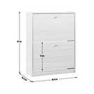 Argos Home white shoe storage cabinet - British product