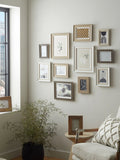 Natural and black two tone photo frame set of two (British brand)