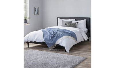 Argos Argos Home Skylar Double Upholstered Bed Frame - Black- Buy online at McGrocer