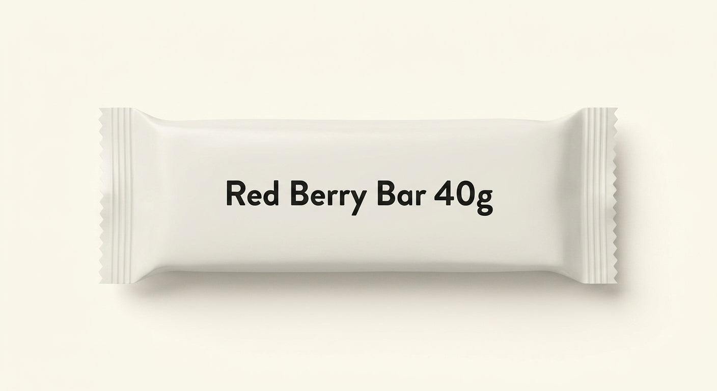 Holland & Barrett Tummy Love Cocoa Hazelnut Bar with Benefits 40g - Red Berry