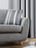 Fusion Grey 100% Cotton Whitworth Square Cushion