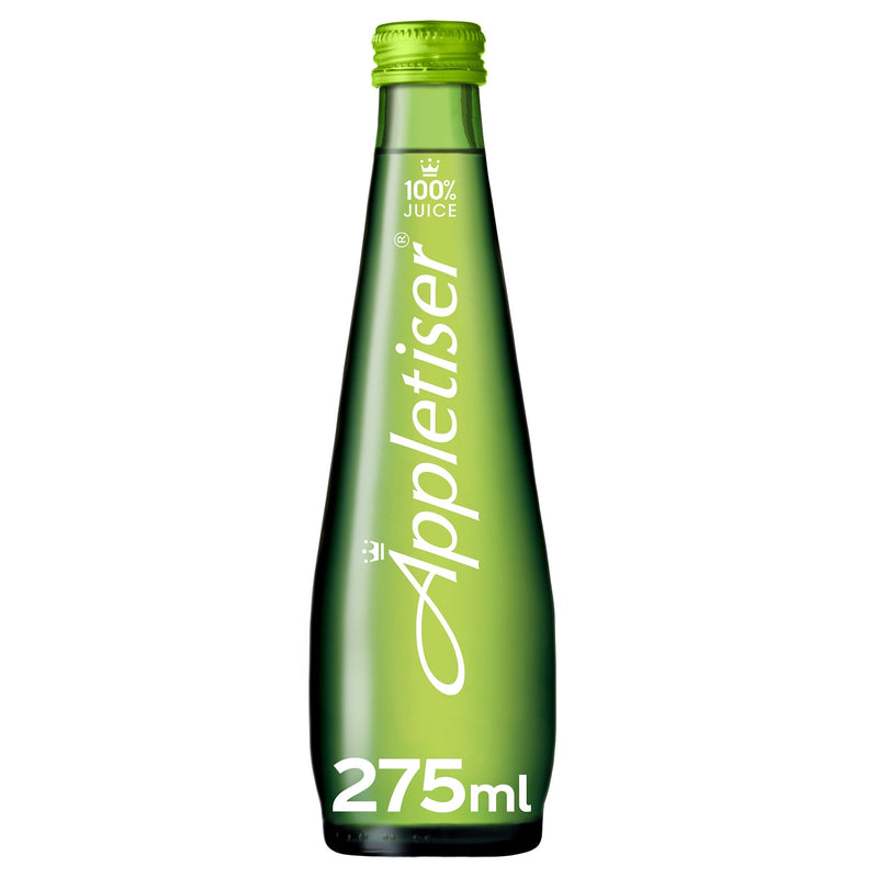 Appletiser sparkling apple juice 12 x 275ml glass bottles - British product