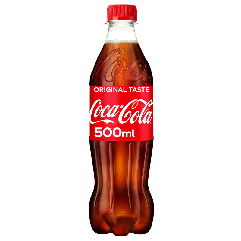 Coca-Cola Original Taste cola soft drink 24 x 500ml - British product