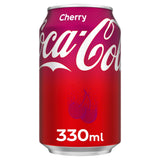 Coca-Cola cherry cola 24 x 330ml cans - British product