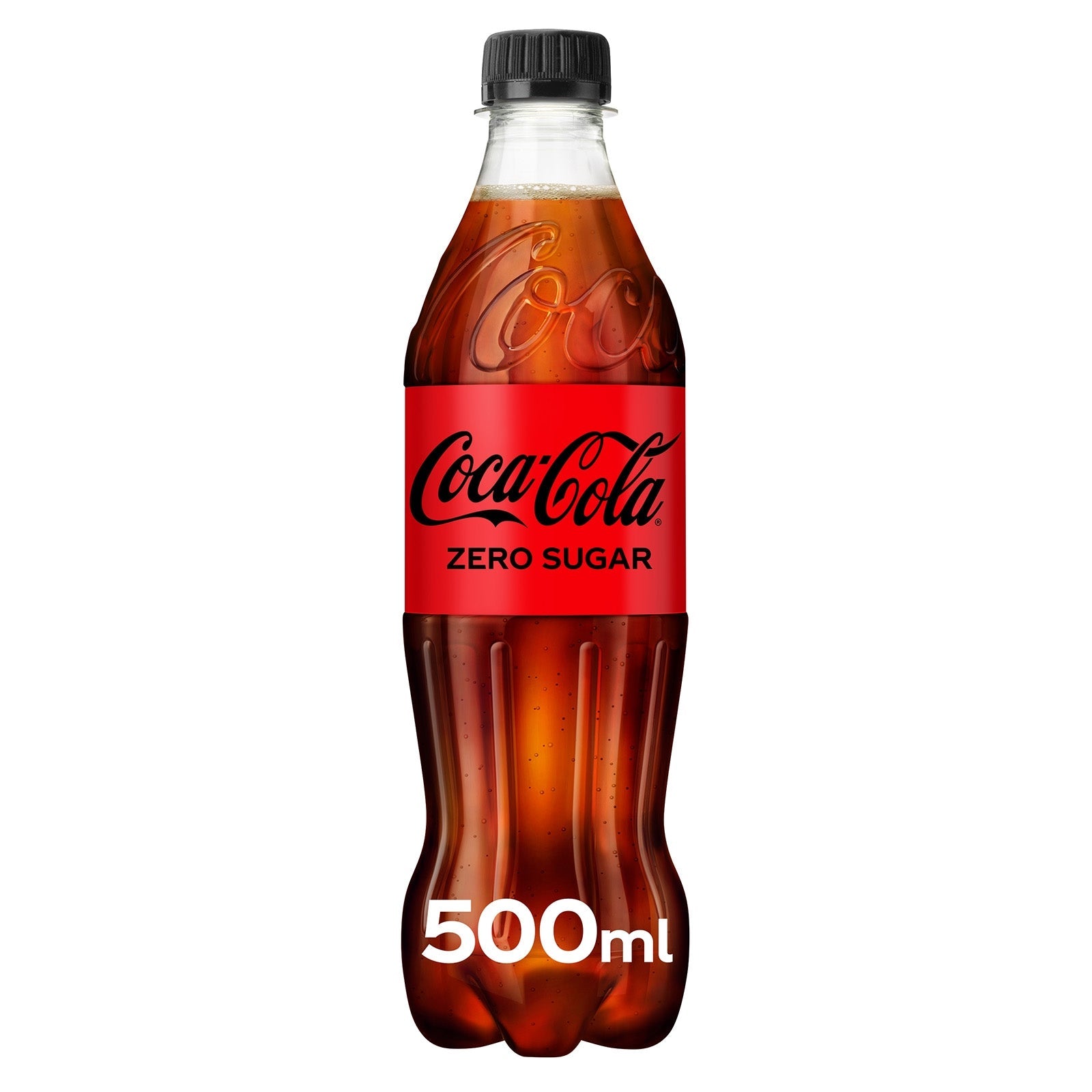 Coca-Cola Zero Sugar diet cola in 12 x 500ml bottles - British product
