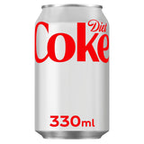 Coca-Cola Diet Coke diet cola 24 x 330ml cans - British product