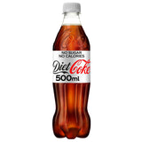 Diet Coke diet cola 24 x 500ml bottles - British product
