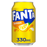 Fanta lemon soft drink 24 x 330ml cans - British product