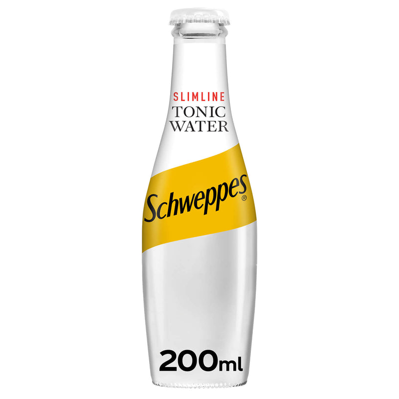 Schweppes slimline tonic water 24 x 200ml (British brand)