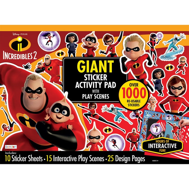 Giant sticker activity pad with Disney characters over 1000 stickers (British brand)