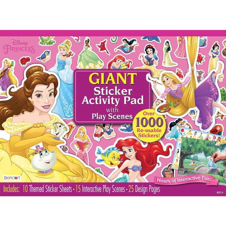 Giant sticker activity pad with Disney characters over 1000 stickers (British brand)