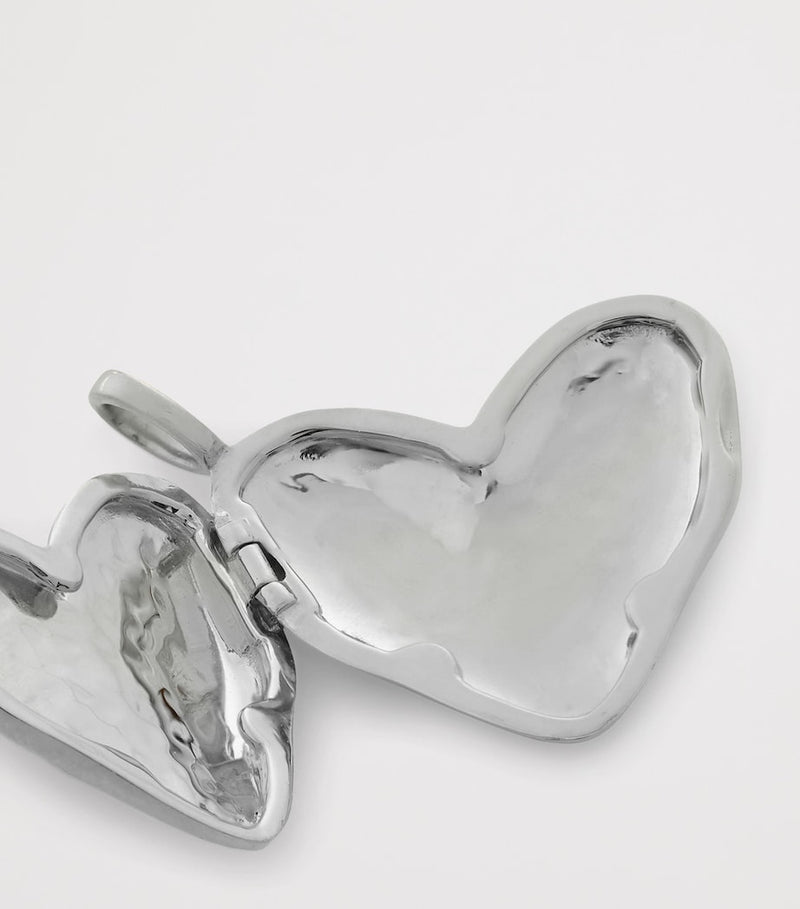Monica Vinader sterling silver heart locket pendant - British product