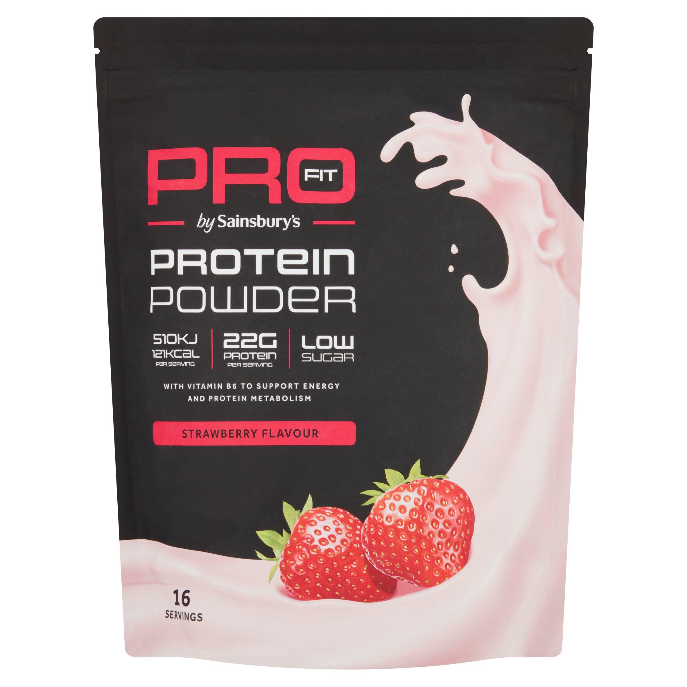 Sainsbury's Pro Fit Protein Powder Strawberry Flavour 500g GOODS Sainsburys   