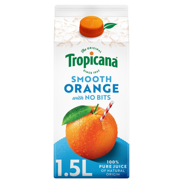 Tropicana Pure Smooth Orange Fruit Juice   1.5L