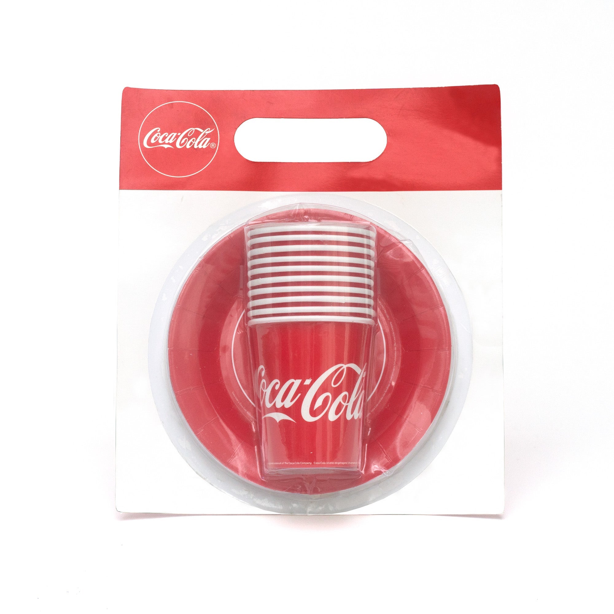 Coca-Cola picnic set with paper plates and cups (British brand)