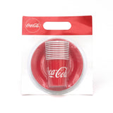 Coca-Cola picnic set with paper plates and cups (British brand)