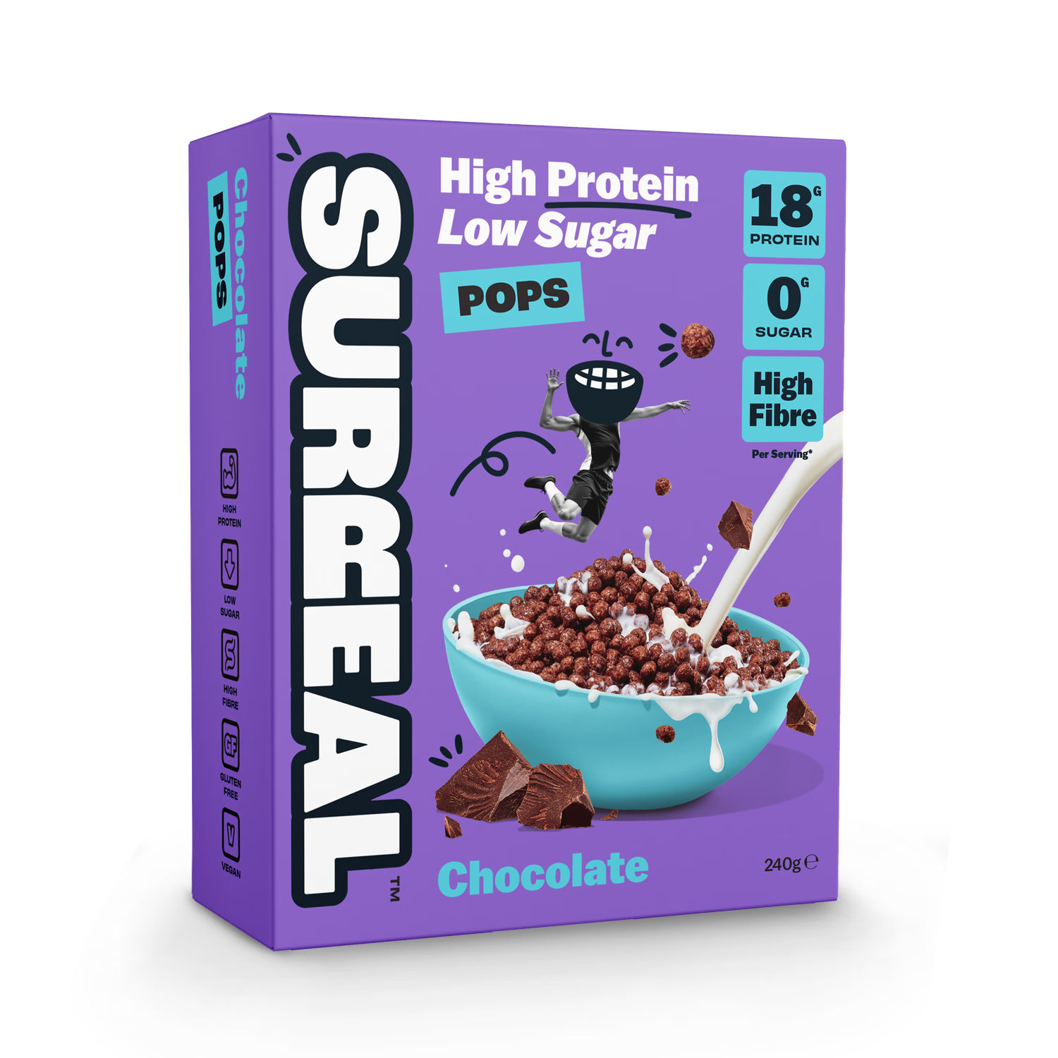 Surreal high protein chocolate pops 240g (British brand)