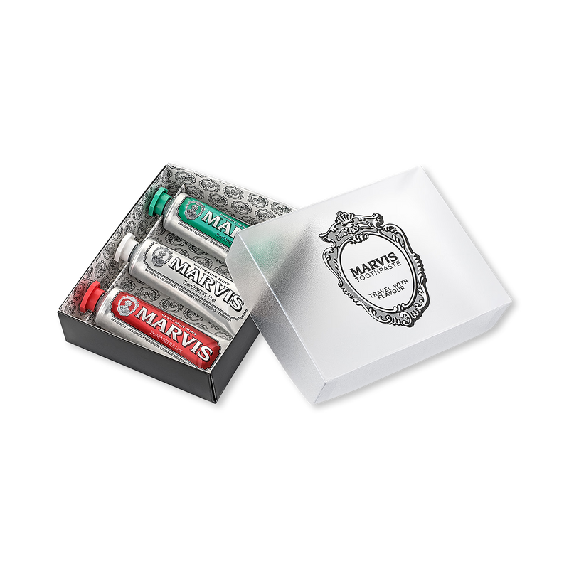 Marvis toothpaste trio 25ml travel set (British brand)