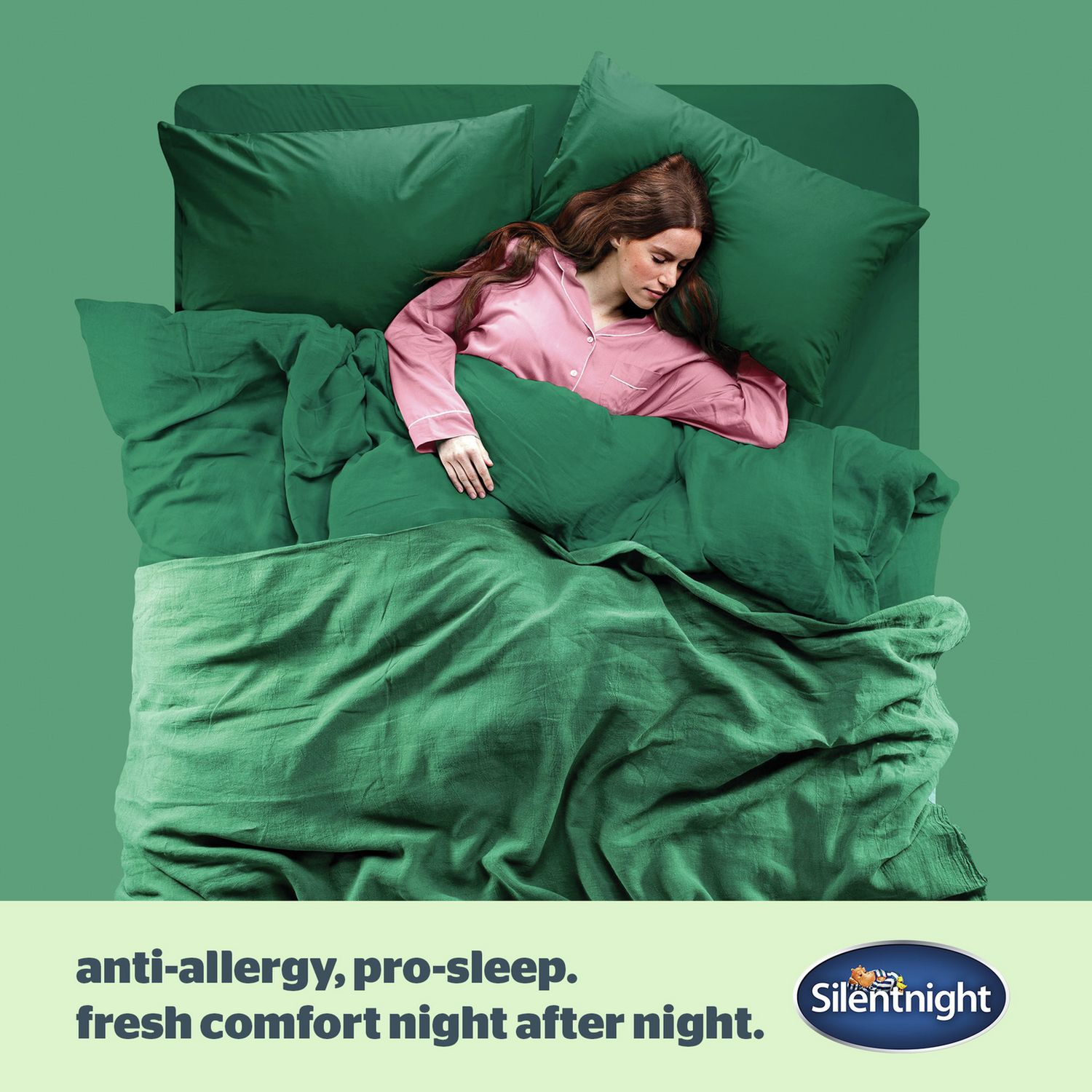 Silentnight Anti-Allergy Medium Soft Pillow 2 Pack (British brand)