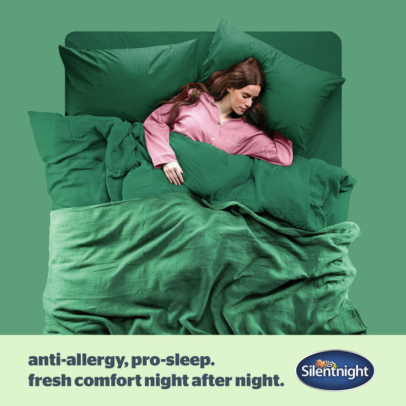 Silentnight Anti-Allergy Medium Soft Pillow 2 Pack (British brand)